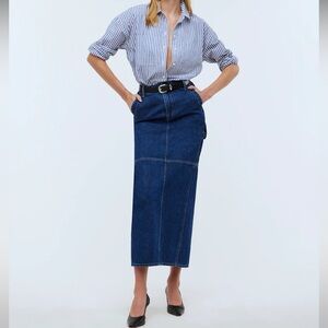 Denim Midi Skirt